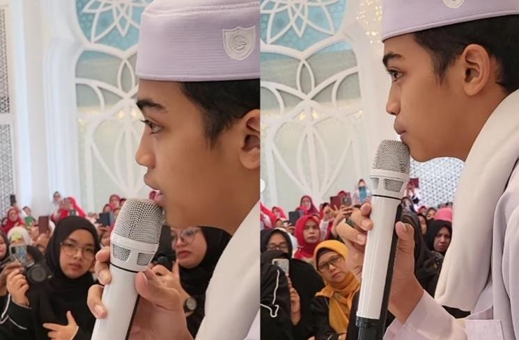 Potret Bilal Ataya Temani Dakwah Ummi Pipik (Instagram/_ummi_pipik_)