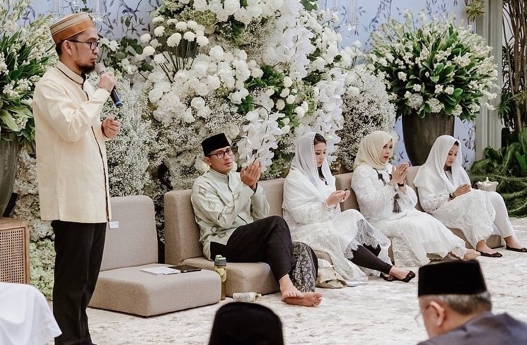 Momen Pengajian Pernikahan Atheera Anak Sandiaga Uno (Instagram/@sandiuno)