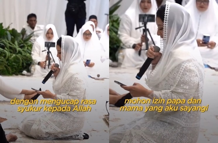 Momen Pengajian Pernikahan Atheera Anak Sandiaga Uno (Instagram/@sandiuno)