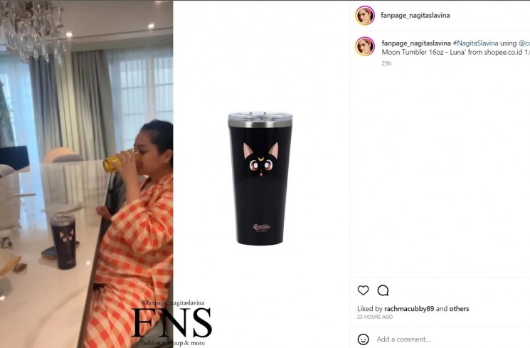 Botol Minum Nagita Slavina (instagram)