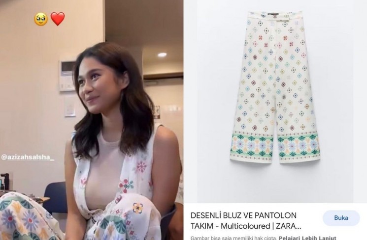 Harga Outfit zizah Salsha saat Kencan dengan Pratama Arhan. (Instagram/azizahsalsha.wearings)