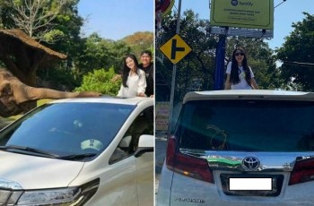 Happy Asmara Sapa Penggemar Lewat Mobil Alphard, Publik Beri Sindiran ke Bella Bonita