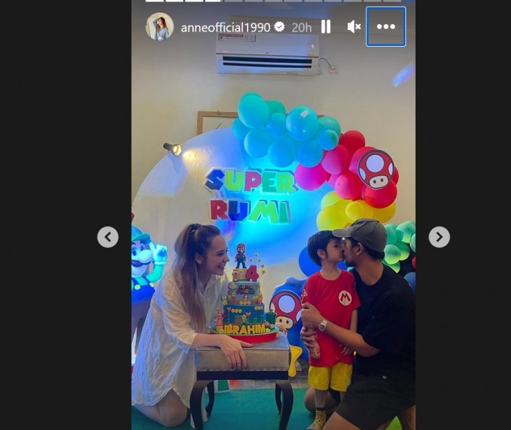 Momen ulang tahun anak Arya Saloka (instagram)