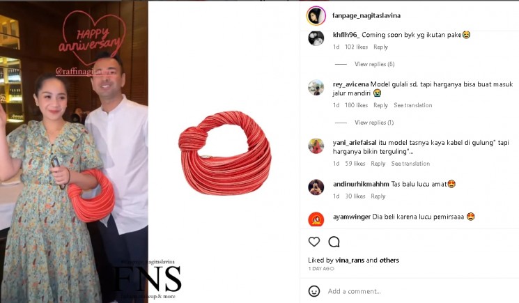 Tas Nagita Slavina (instagram)