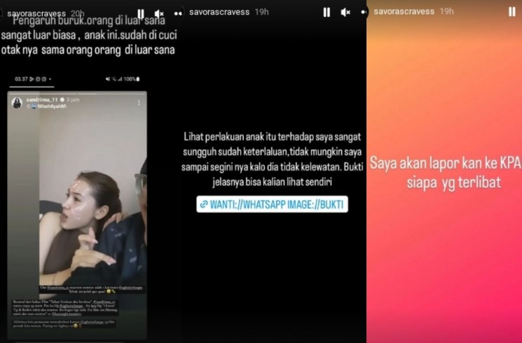 Sandrinna Michelle dituding telah dicuci otaknya