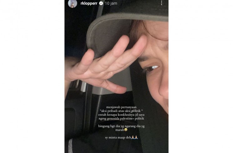 Rebecca Klopper Ogah Ambil Pusing Tudingan Fomo dan Terafiliasi Politik dengan Minta Maaf.