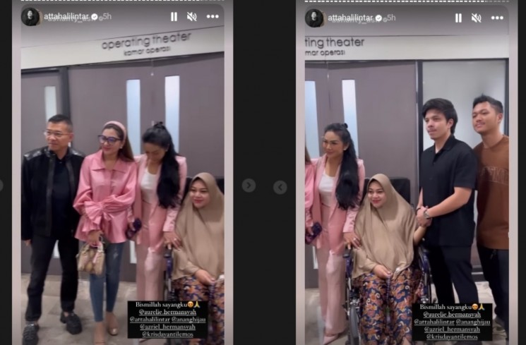 Keluarga besar temani Aurel Hermansyah jelang melahirkan anak kedua