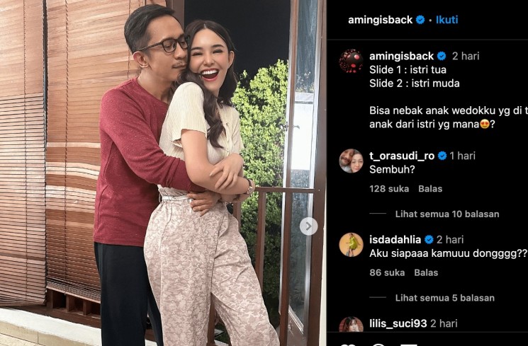 Aming dan Amanda Manopo. (Instagram/@amingisback)