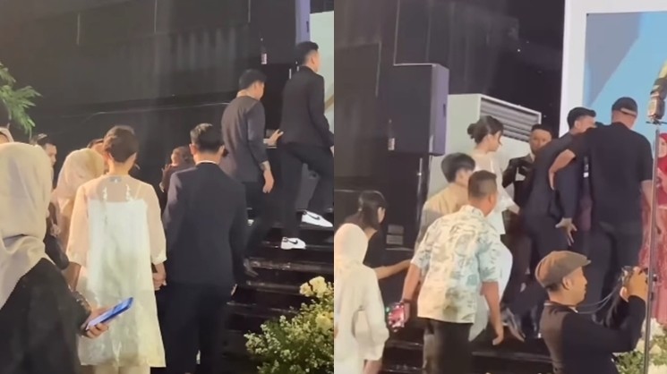 Potret Azizah Salsha di Pernikahan Adiba Khanza dan Egy Maulana (Instagram/@arhanazizah.official/@yoshiokadaily)