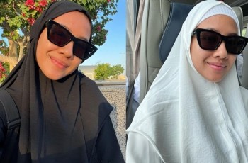 Dikira Bukan Beragama Islam, Ini 9 Potret Shenina Cinnamon Umrah