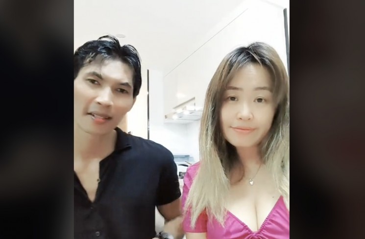 Arya Khan dan Pinkan Mambo. (TikTok/@arya_joget)