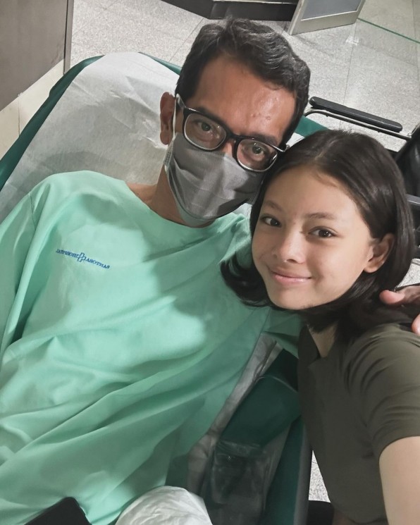 Potret Kedekatan Nada Tarina Putri dan Ayah Kandung (Instagram/bheben_tfive)