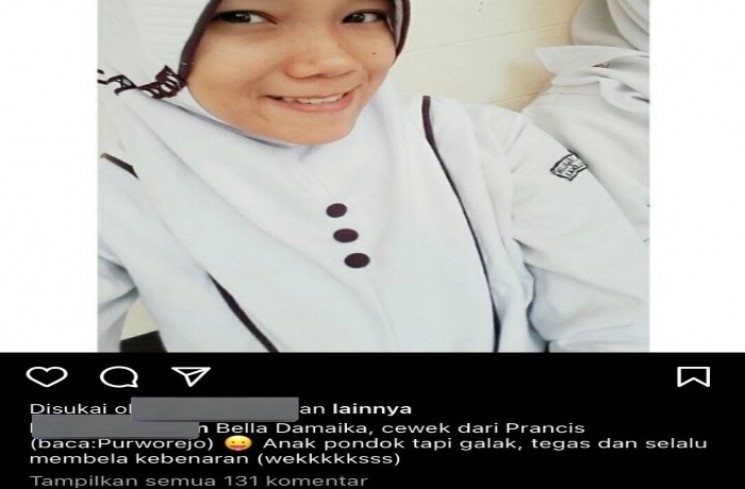 Bella Damaika ternyata seorang anak santri sebelum dirinya menjadi pramugari