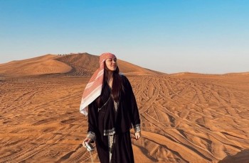 Aaliyah Massaid Liburan Ke Dubai Pakai Sorban, Thariq Halilintar Kesemsem: Mirip Jasmine