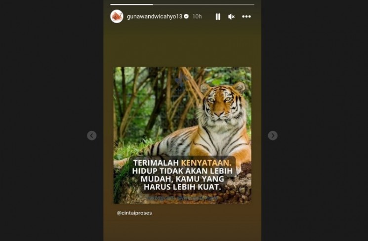Unggahan Instagram Gunawan Dwi Cahyo (Instagram/@gunawandwicahyo13)