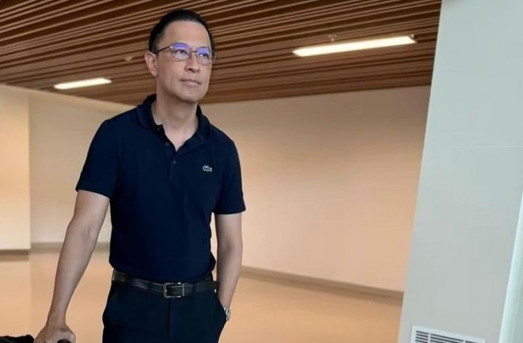 Tom Lembong, Co-captain Timnas AMIN saat memberi pemaparan kepada audien. (Instagram/@tomlembong)