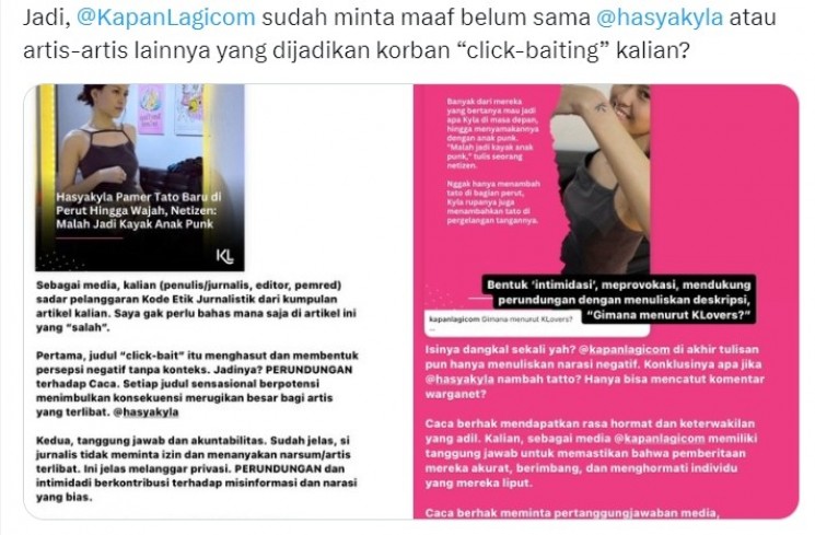 Hasya Kyla Korban Berita Jahat [Twitter/@ANZIMATTA]