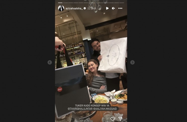 Thariq Halilintar dan Aaliyah Massaid (Instagram)