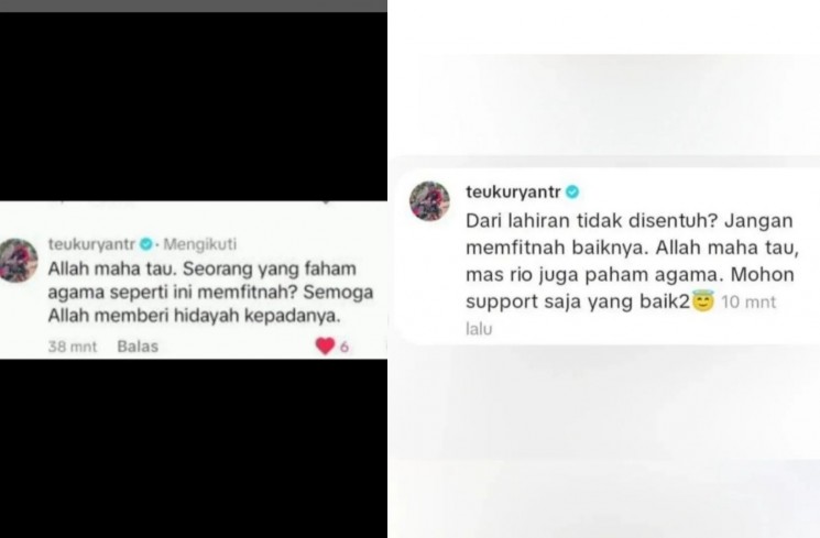 Unggahan Teuku Ryan (Instagram)