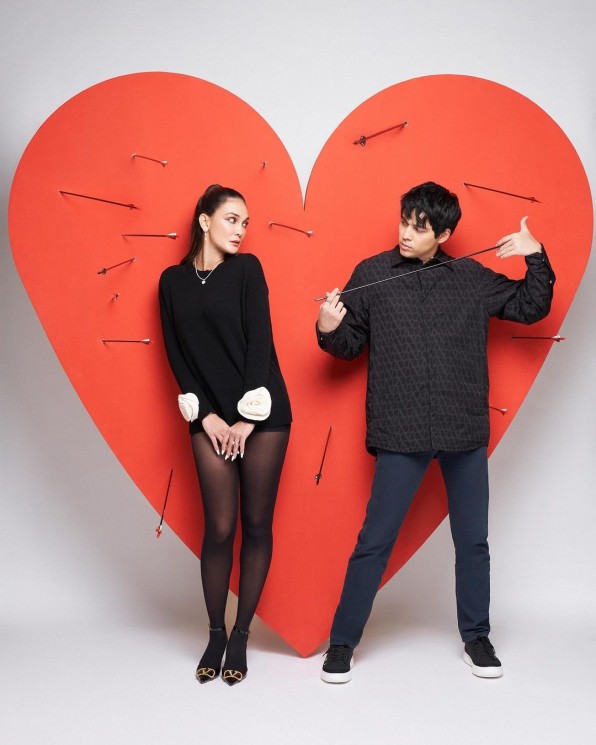 Pemotretan Luna Maya dan Maxime Bouttier. (Instagram/lunamaya)