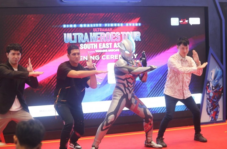 Arda Naff Sambut Gembira Ultraman Ultra Heroes Tour South East Asia 2024. (ist)