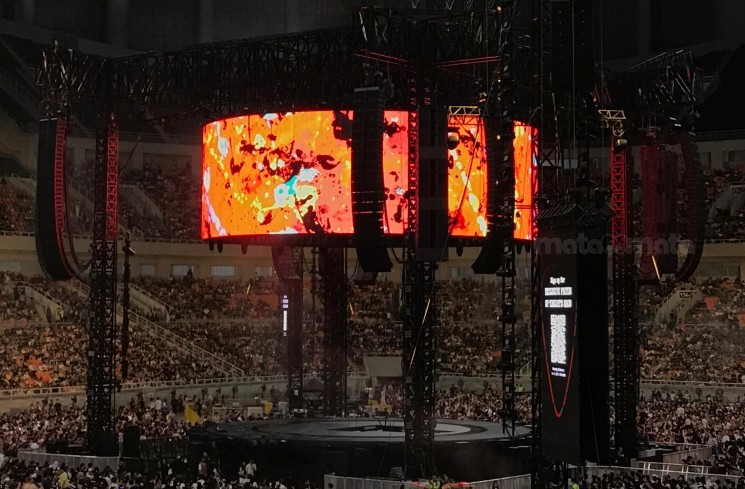 Panggung Ed Sheeran di Mathematics Tour Jakarta 2024. (Matamata.com/Yohan)
