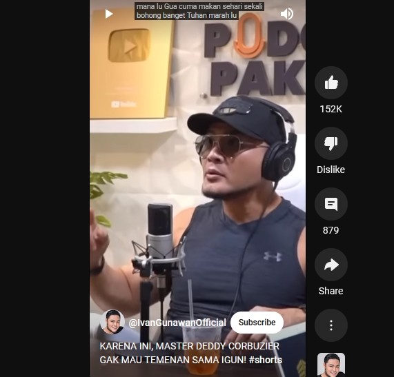 Deddy Corbuzier (Youtube)