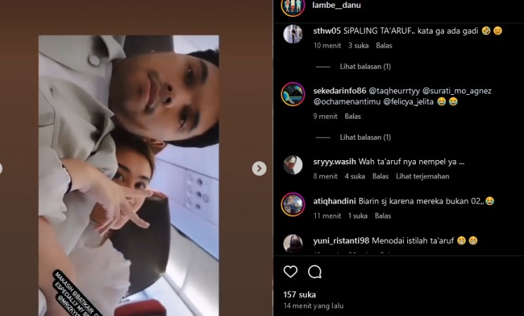 Aaliyah Massaid dan Thariq Halilintar (instagram)