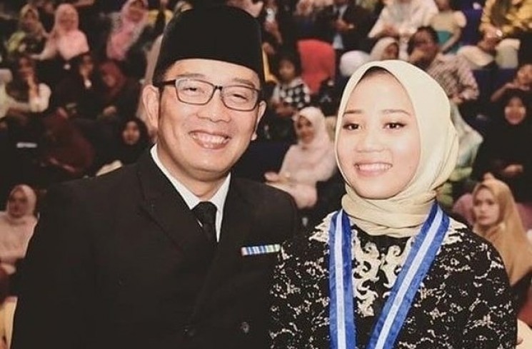 Camillia Laetitia Azzahra dan Ridwan Kamil. (instagram/@camilliazr)