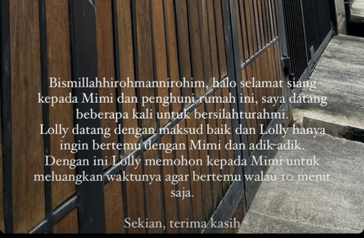 Curhatan Lolly di Medsos.(Instagram @1a.uraa)