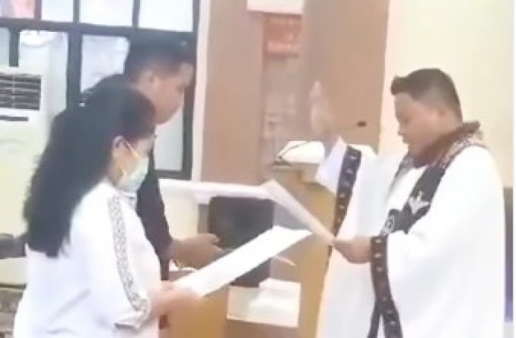Momen Richard Eliezer pindah agama dari Kristen Protestan menjadi Katolik (Instagram)