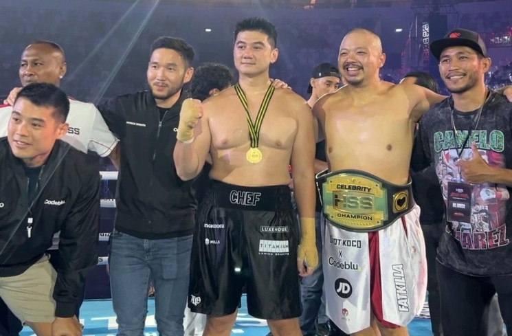 Codeblu menang tinju lawan Chef Arnold (Instagram/@hwsportshow)