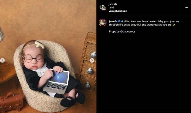 Pemotretan Newborn Putri Jessica Mila (Instagram/@jscmila)