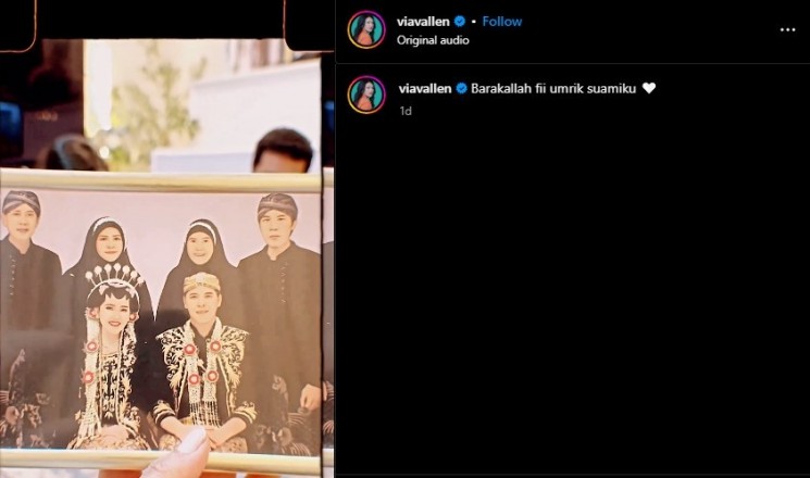 Via Vallen Rayakan Ultah Suami (Instagram/@viavallen)
