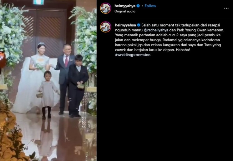 Acara Ngunduh Mantu Putri Helmy Yahya (Instagram/@helmyyahya)
