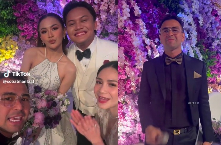 Raffi Ahmad jadi MC Pesta pernikahan Rizky Febian dan Mahalini (TikTok)