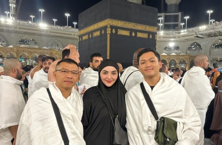Azriel Hermansyah,Anang dan Ashanty.(Instagram/@azriel_hermansyah)