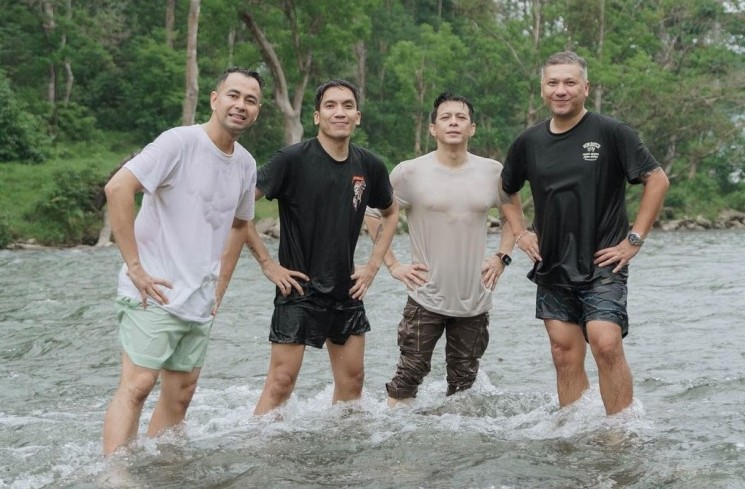 Raffi Ahmad, Desta, Ariel NOAH, dan Gading Marten. [Instagram]