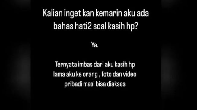 Postingan Ria Ricis tentang ancaman [Instagram/riaricis1795]