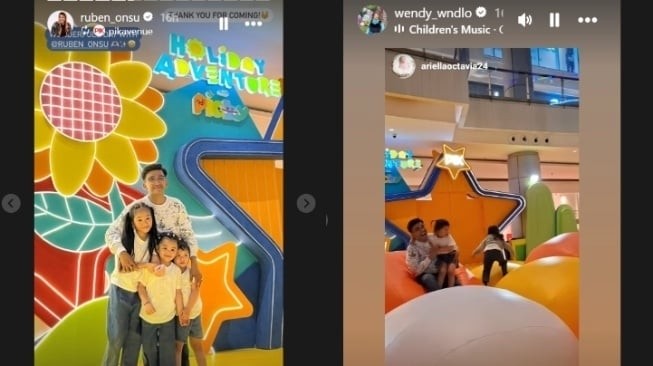 Ruben Onsu dan anak-anak (instagram)