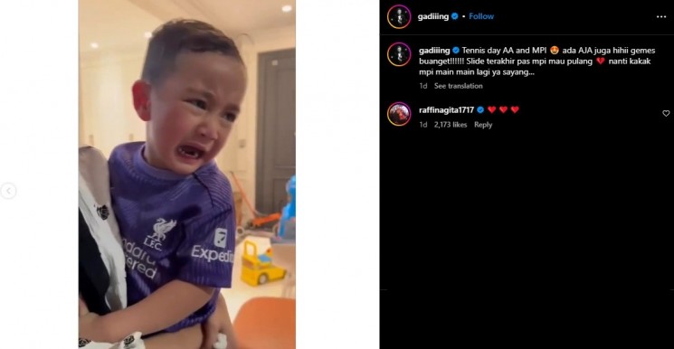 Gempita dan Rafathar (Instagram/@gadiiing)