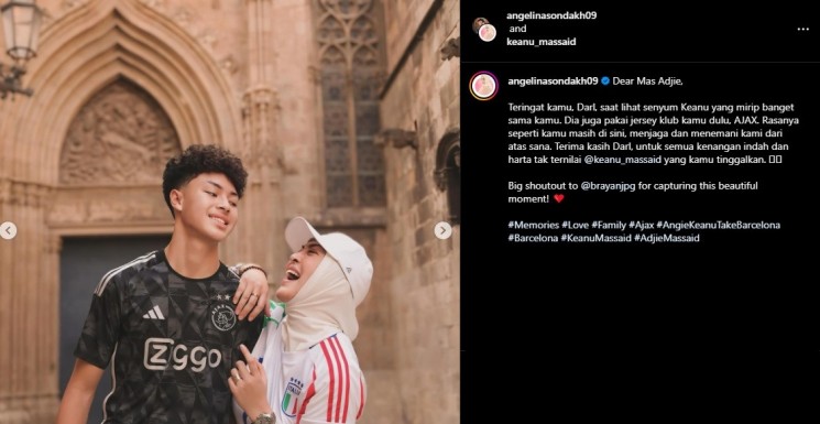 Angelina Sondakh dan Keanu Massaid (Instagram/@angelinasondakh09)