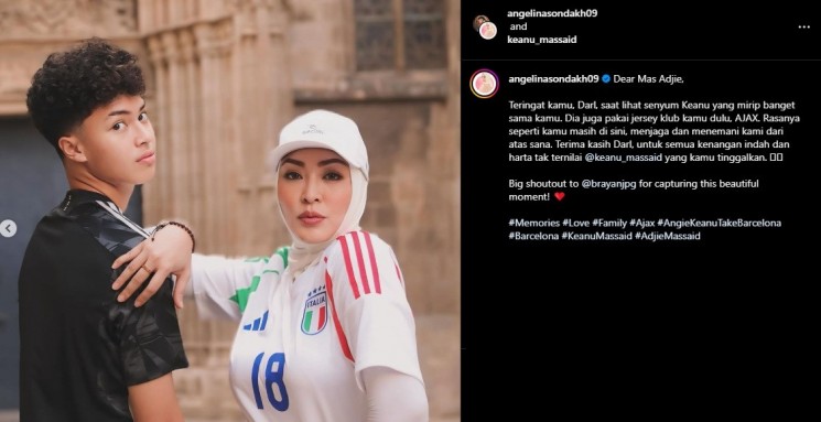 Angelina Sondakh dan Keanu Massaid (Instagram/@angelinasondakh09)