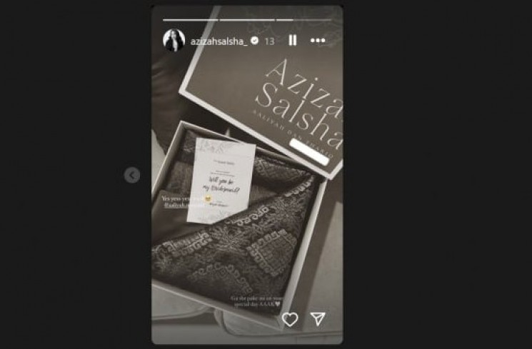 Azizah Salsha jadi bridesmaid Aaliyah Massaid (instagram)