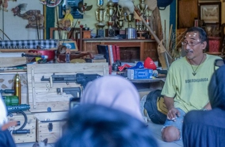 Nanang Rakhmat Hidayat, pengelola Rumah Garuda dalam agenda Jelajah Budaya: Lokakarya, Festival Kebudayaan Yogyakarta 2024 [Istimewa]