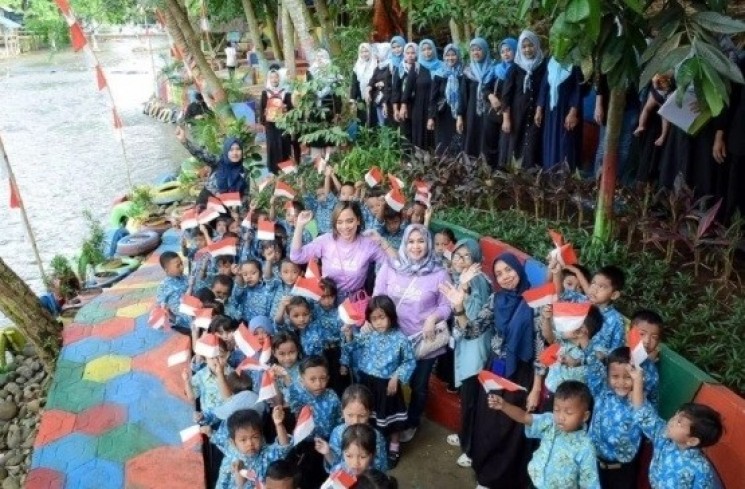 Wahana Ngalun Binaan Astra Terletak di Katulampa, Kota Bogor Jawa Barat [Egi/HO-Dok Pribadi/Suara.com]