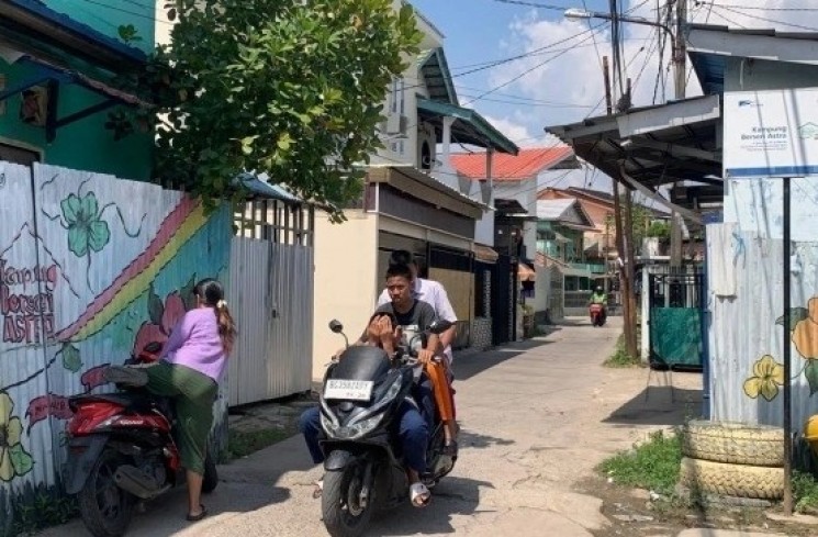 Kampung Berseri Astra yang berada di kawasan 13 Ulu Palembang. (istimewa)