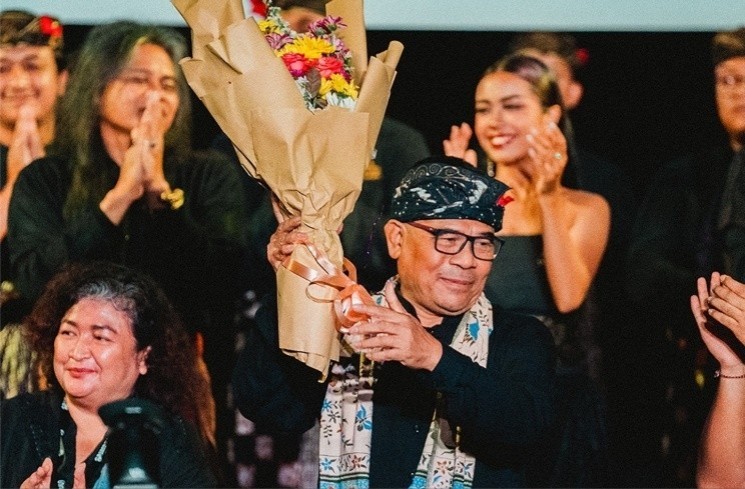 Garin Nugroho dalam Cine-concert Samsara di Gelanggang Inovasi dan Kreativitas UGM (Instagram/garin_film)