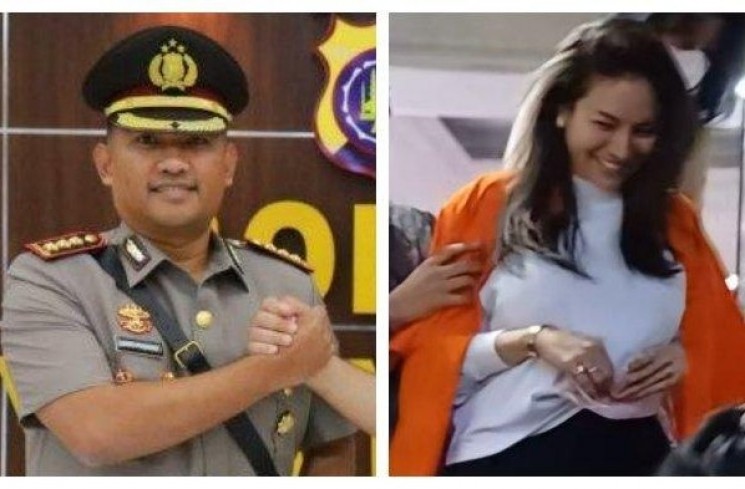 Kolase Kombes Pol Roberto GM Pasaribu dan Nikita Mirzani. (ist)