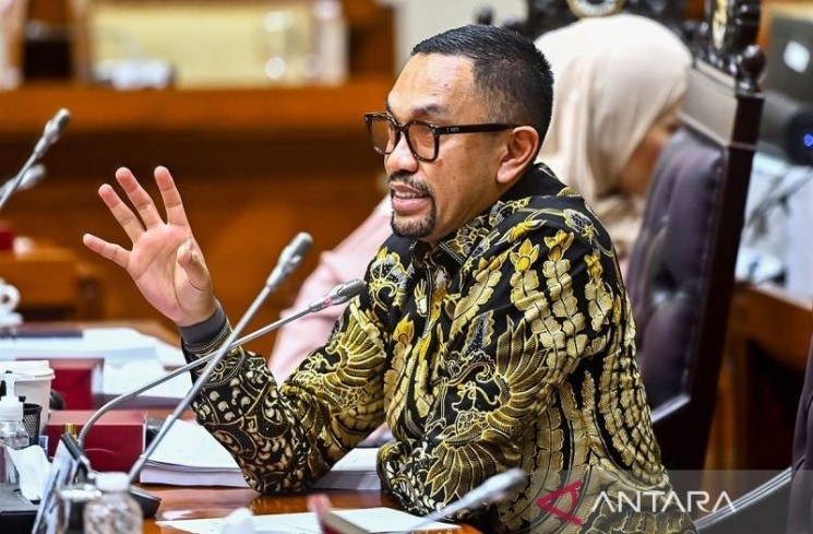 Wakil Ketua Komisi III DPR Ahmad Sahroni. ANTARA FOTO/Rivan Awal Lingga/foc.
